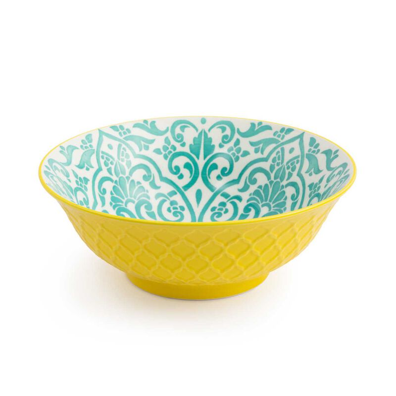 Mikasa Ramen Bowl 21X7cm Grey Floral image number 1